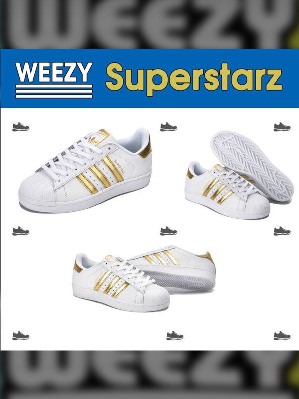 Adidas Superstar (White/Gold)