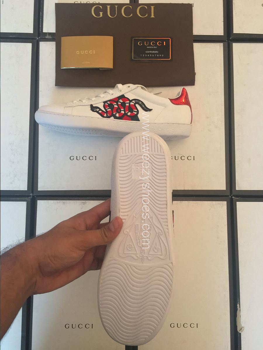 Gucci Gucci Ace Embroidered Snake