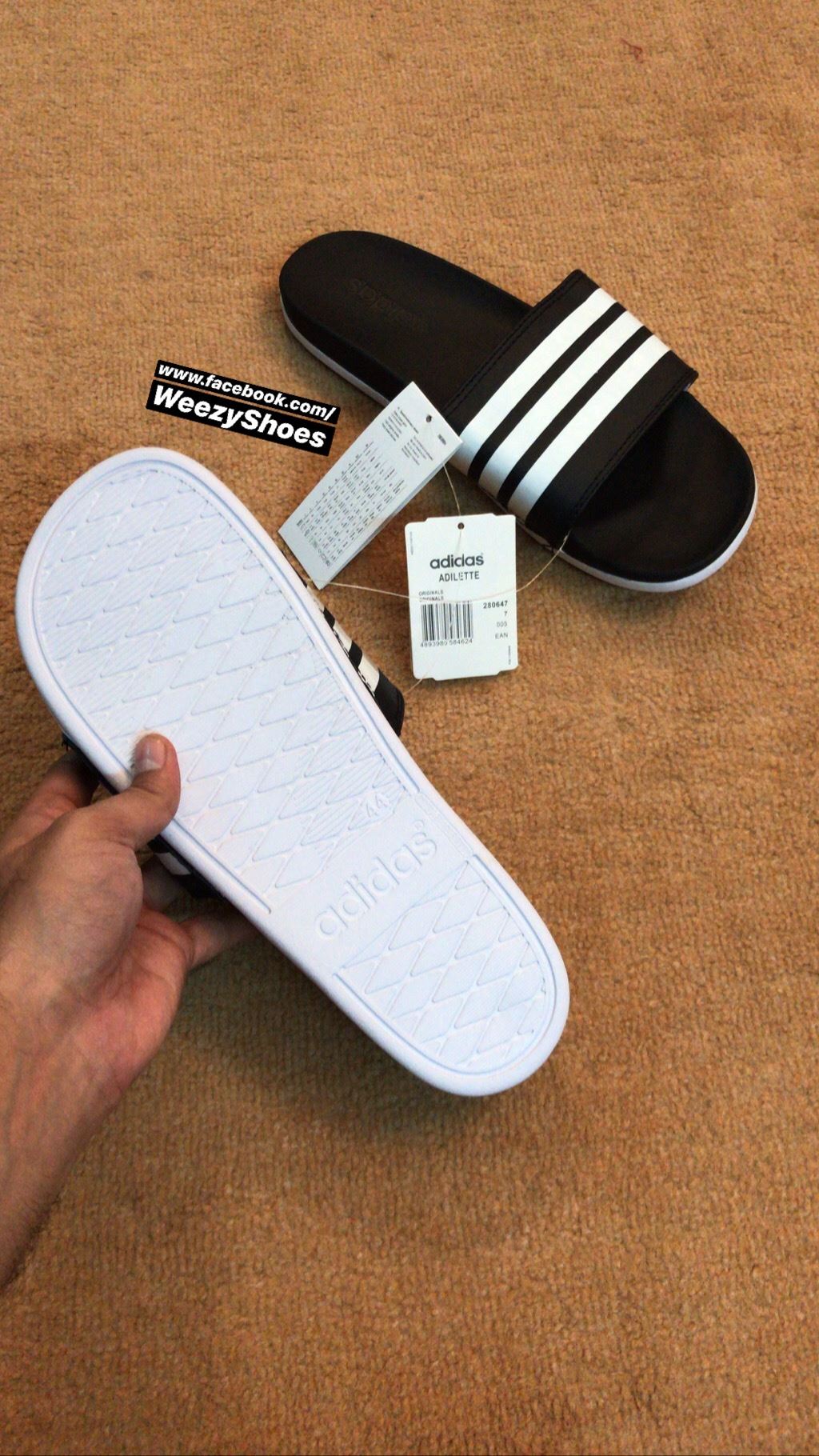 Adidas Adidas foam Slide (Blk/White)