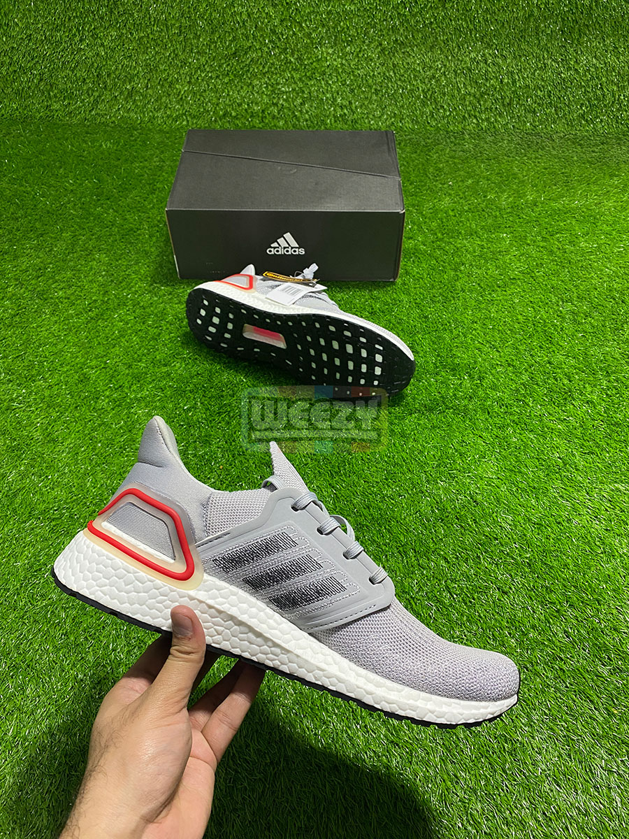 Adidas Ultraboost 20 (Grey/R) (Premium Quality)