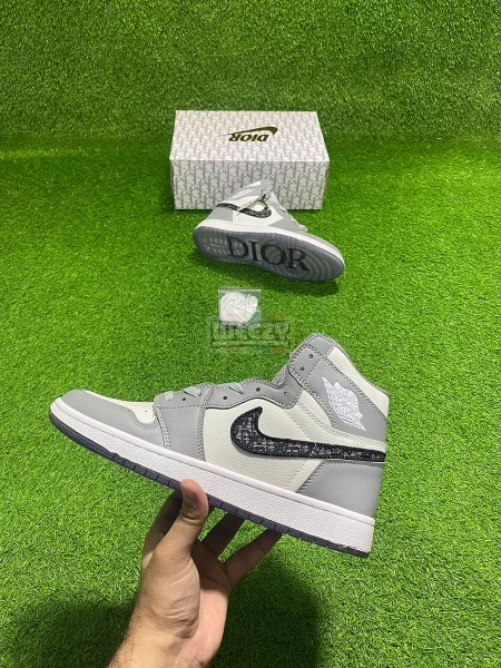 Dior Jordan 1 x Dior (High) (Grey) (Premium Quality)