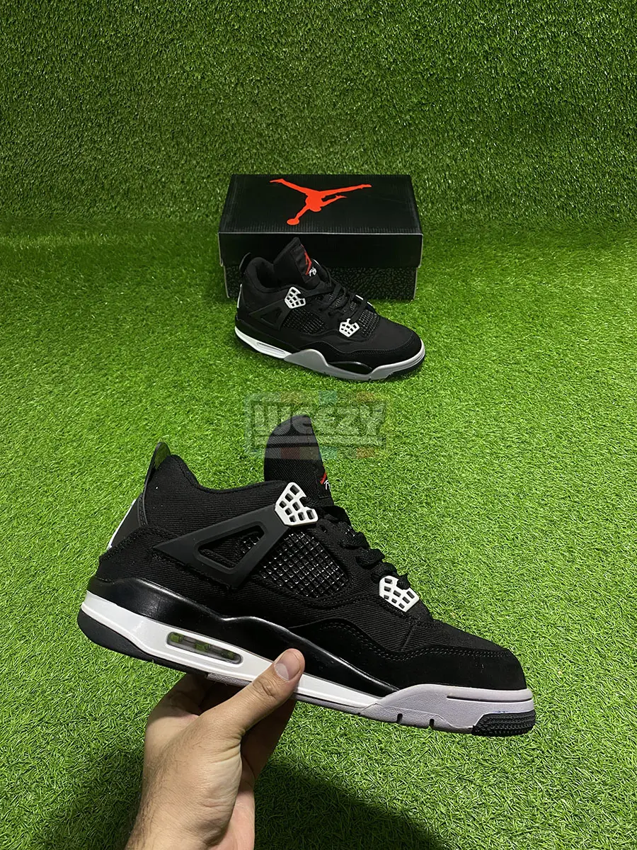 Hype Jordan 4 (Black Canvas)