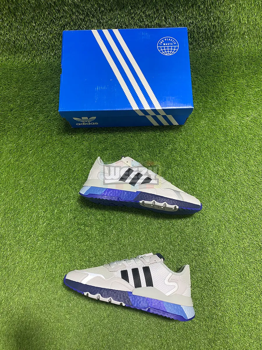 Adidas Nite Jogger (Grey/B Blue) (Real Boost) (Original Quality 1:1)