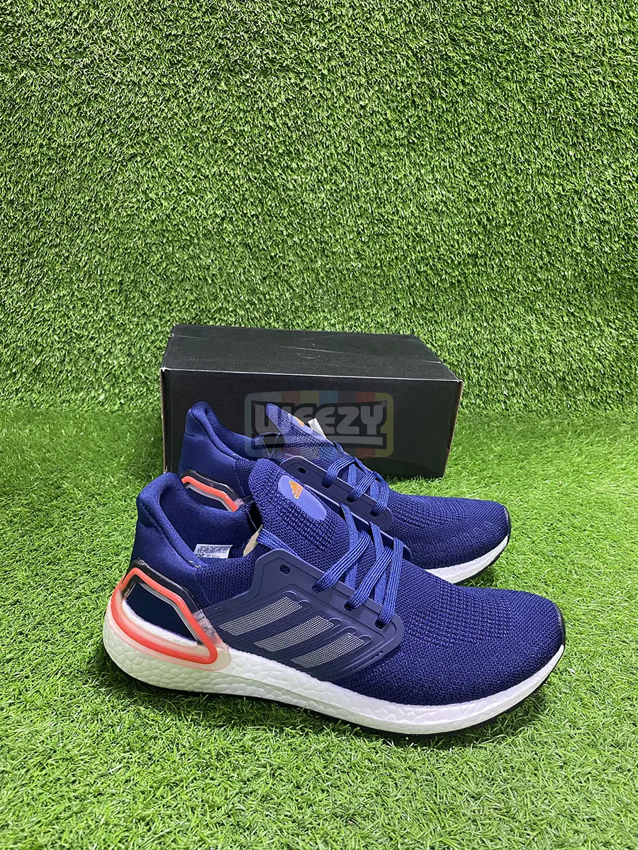 Adidas Ultraboost 20 (N Blue/Red Back) (Premium Quality)