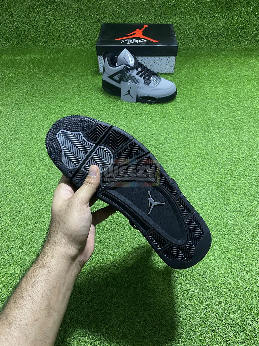 Hype Jordan 4 (Grey/Blk) (Premium Quality)