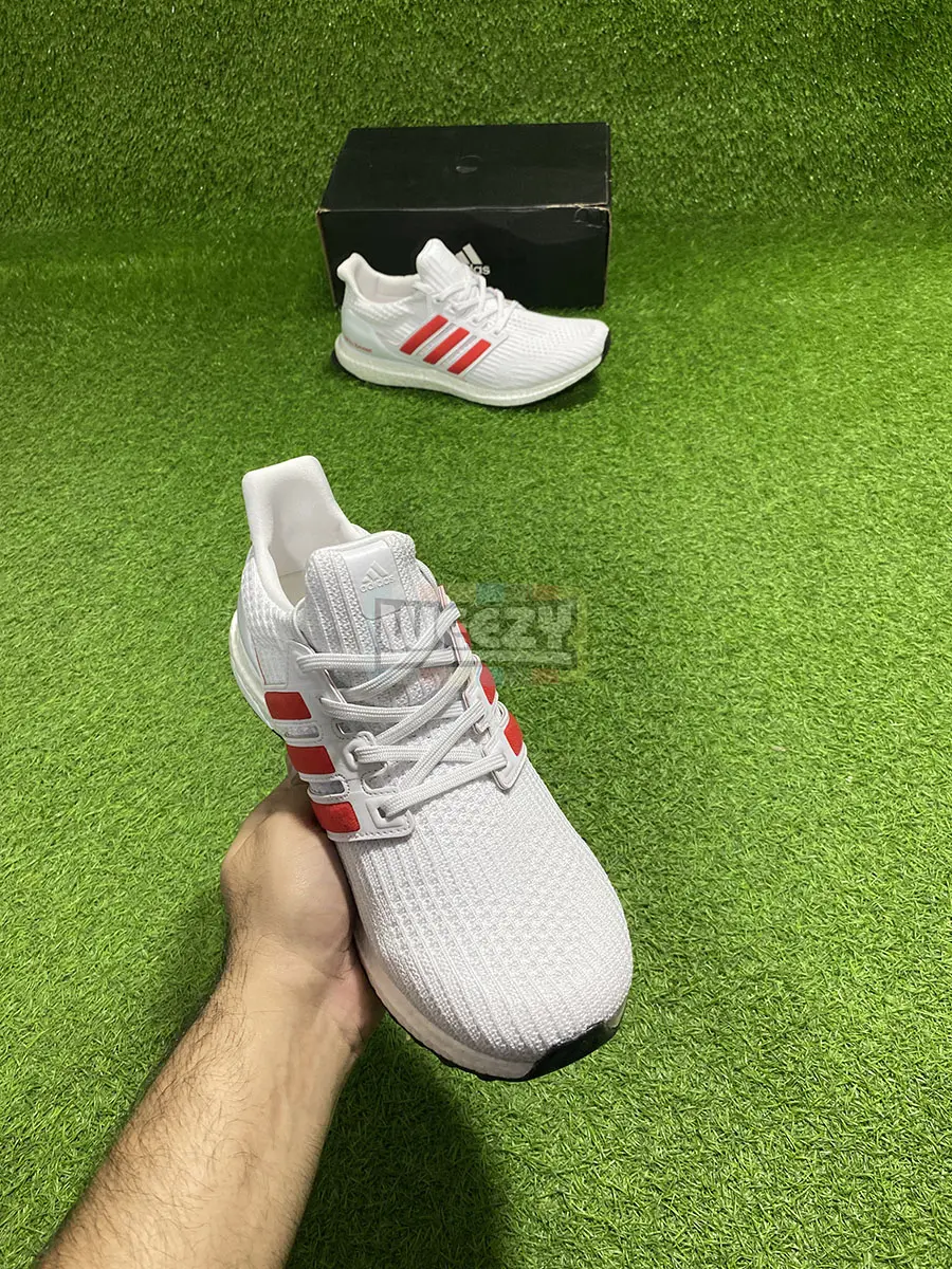Adidas Ultraboost 4.0 (W/Red) (Premium Quality)