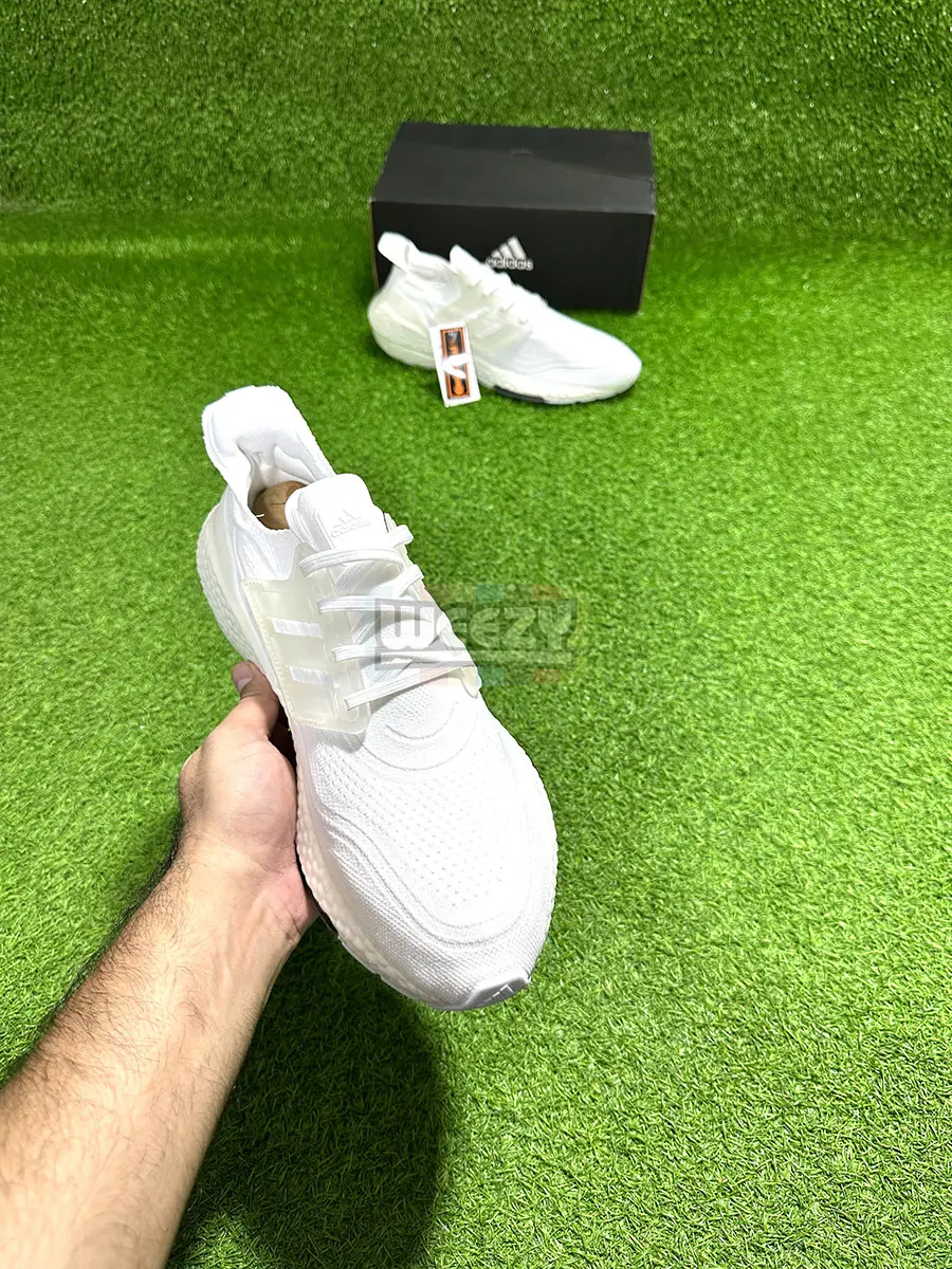 Adidas Ultraboost 21 (Triple White) (Premium Quality)