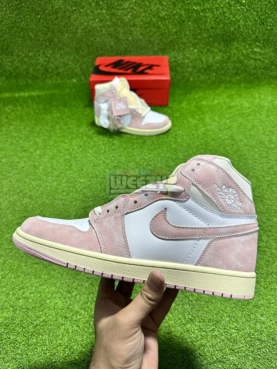 Hype Jordan 1 (Washed Pink) (Suede Edition) (Original Quality 1:1)
