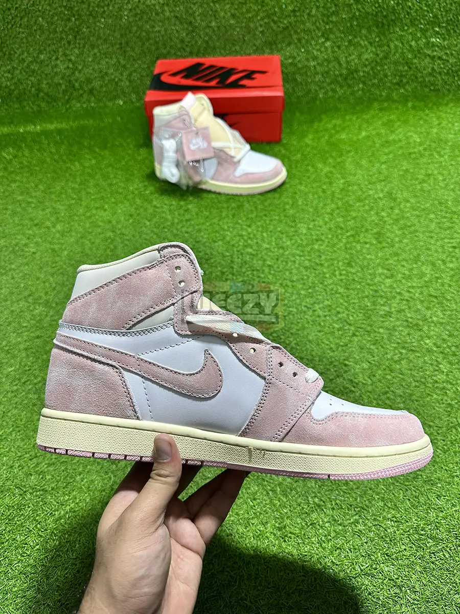 Hype Jordan 1 (Washed Pink) (Suede Edition) (Original Quality 1:1)